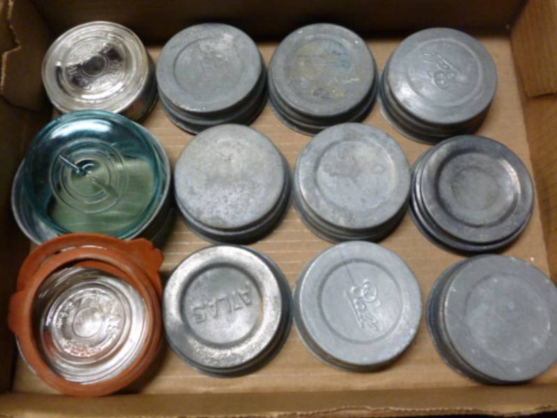 lot 65 image: Vintage Zinc Lids
