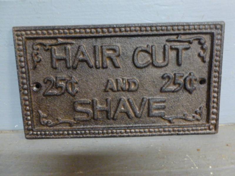 lot 72 image: Cast Iron Sign