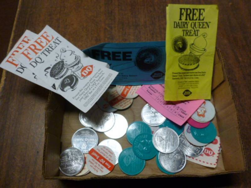 lot 99 image: Dairy Queen Tokens