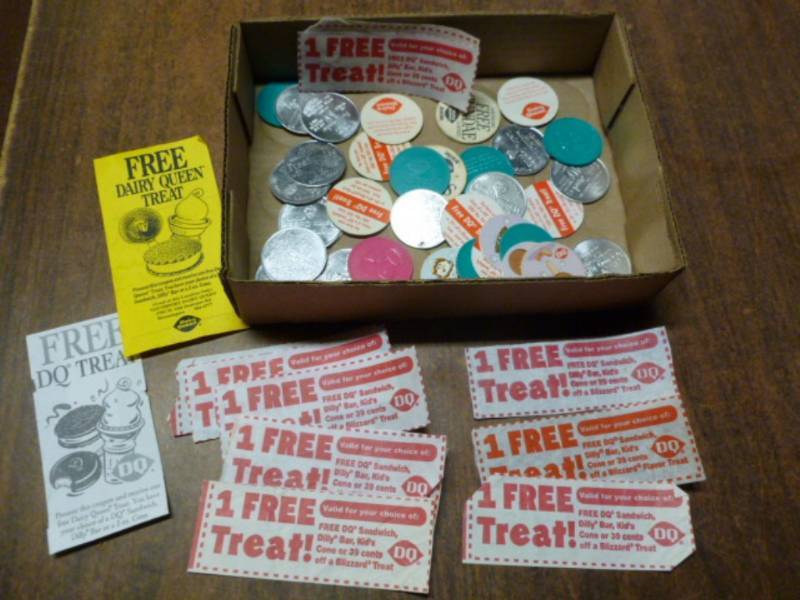 lot 100 image: Dairy Queen Tokens