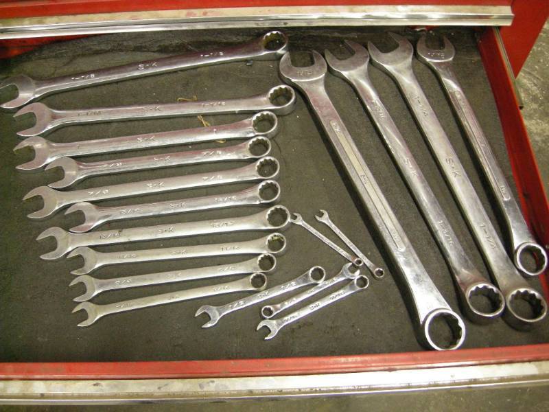 lot 38 image: SK Standard Combination Wrenches