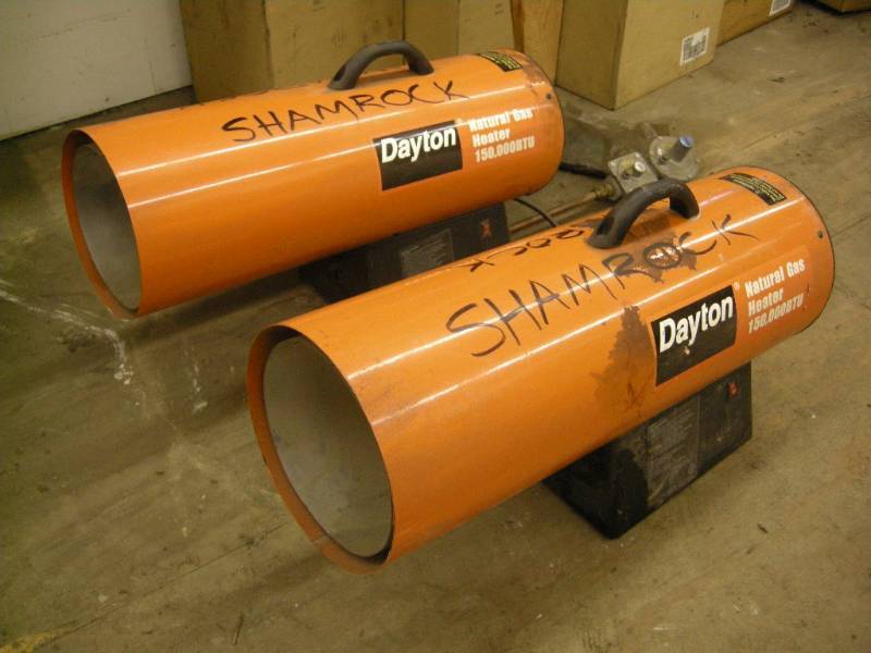 lot 111 image: Pair Dayton 150,000 BTU Natural Gas Heaters