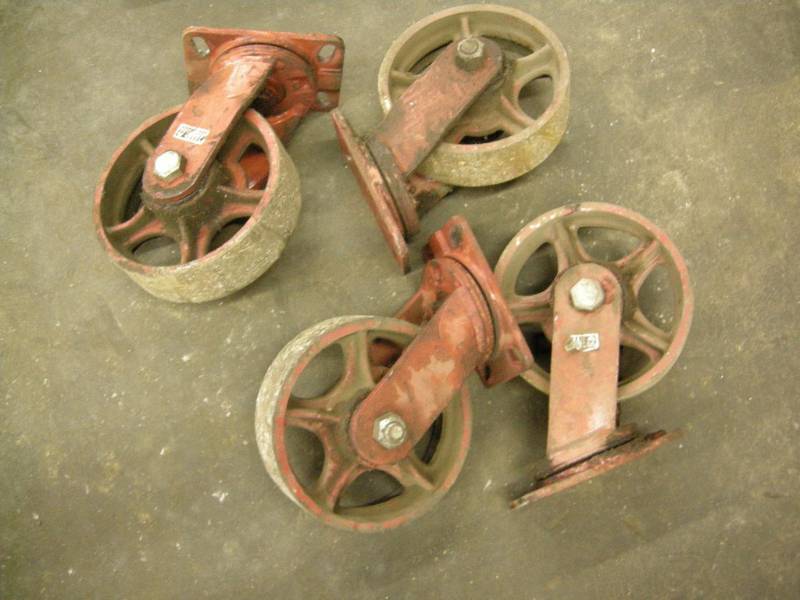 lot 155 image: Heavy Duty Caster Wheels