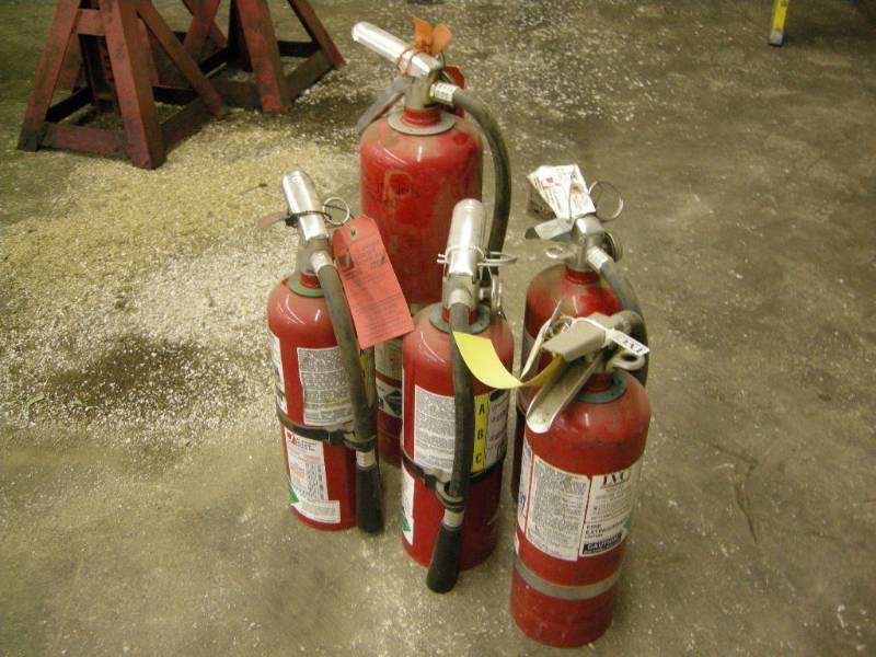 lot 177 image: 5 Fire Extinguishers