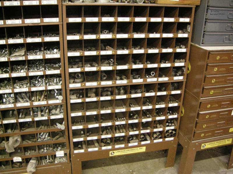 lot 224 image: Lawson Products Hardware Organizer Cabinet