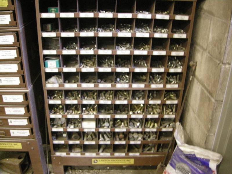 lot 228 image: Lawson Products Hardware Organizer Cabinet