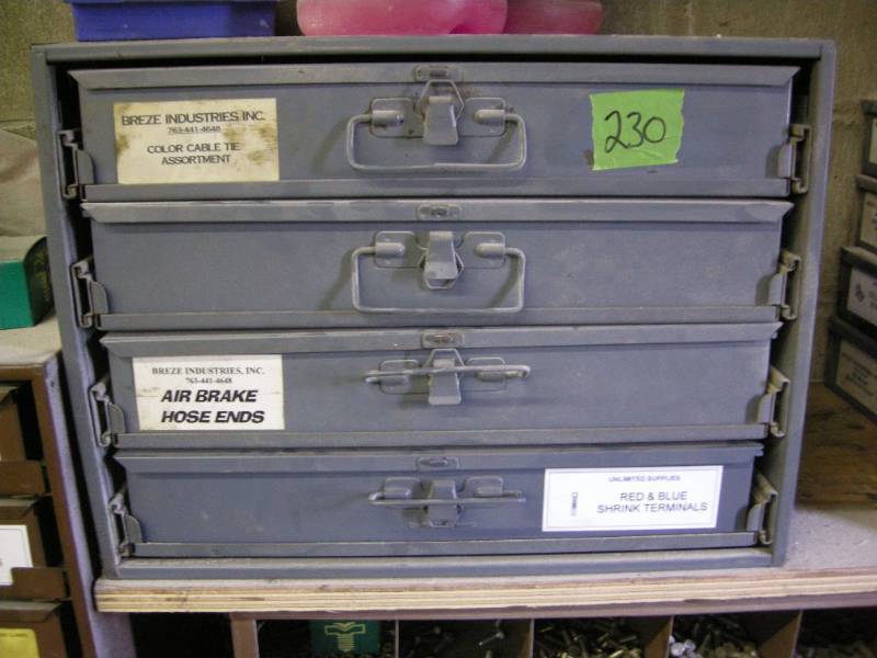 lot 230 image: 4 Drawer Organizer Cabinet