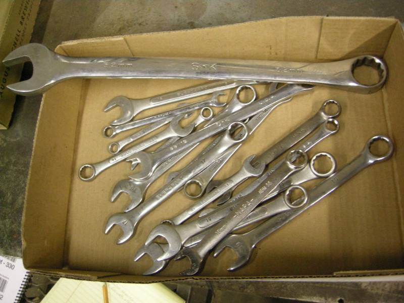 lot 336 image: Metric Combination Wrenches
