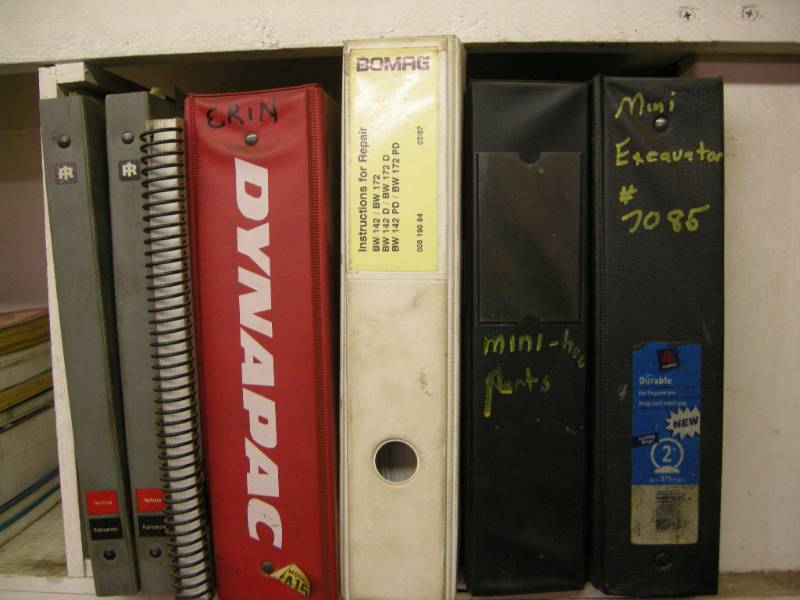 lot 365 image: Bobcat, Bomag, Dynapac, Ingersoll Rand Shop Manuals