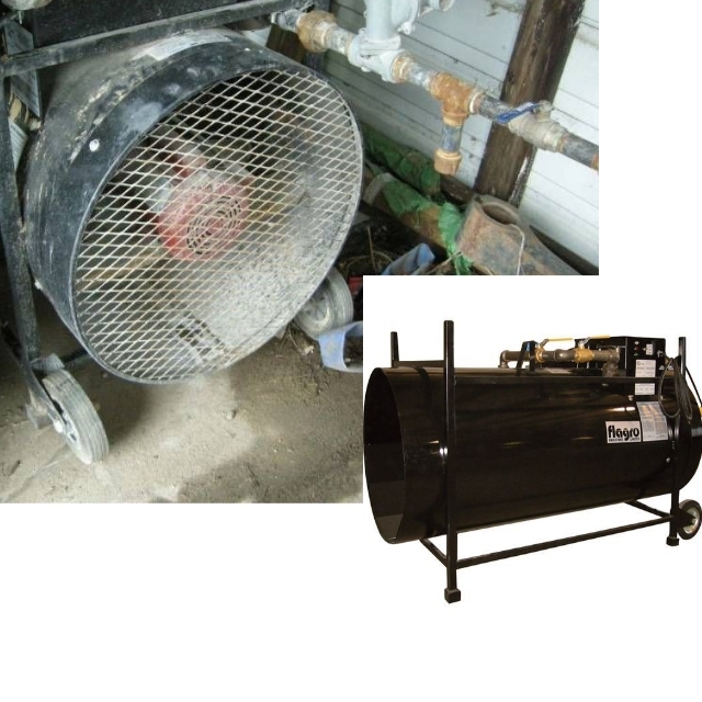 lot 242 image: Flagro 1,000,000 BTU Dual Fuel Construction Heater