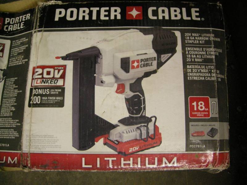 lot 423 image: Porter Cable Cordless Crown Stapler