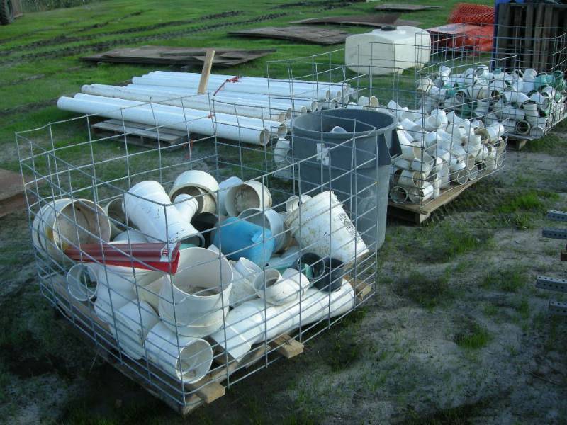 lot 463 image: 5 Pallets PVC Sewer Fittings, Pipe
