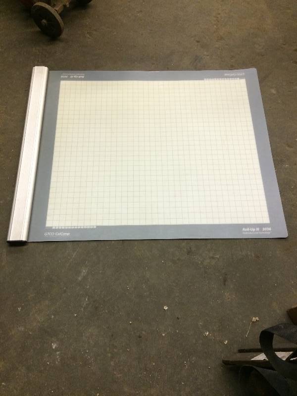 lot 62 image: GTCO 3036 Calcomp Roll-up III Digitizer