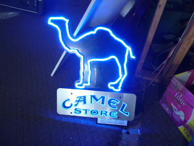 lot 54 image: Camel Store Bar Light and Becks Beer Bar Light