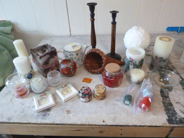 lot 83 image: Candle Holders and Candles
