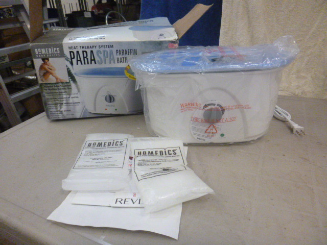 lot 47 image: NEW Homedics Para Spa Paraffin Bath Heat Therapy System