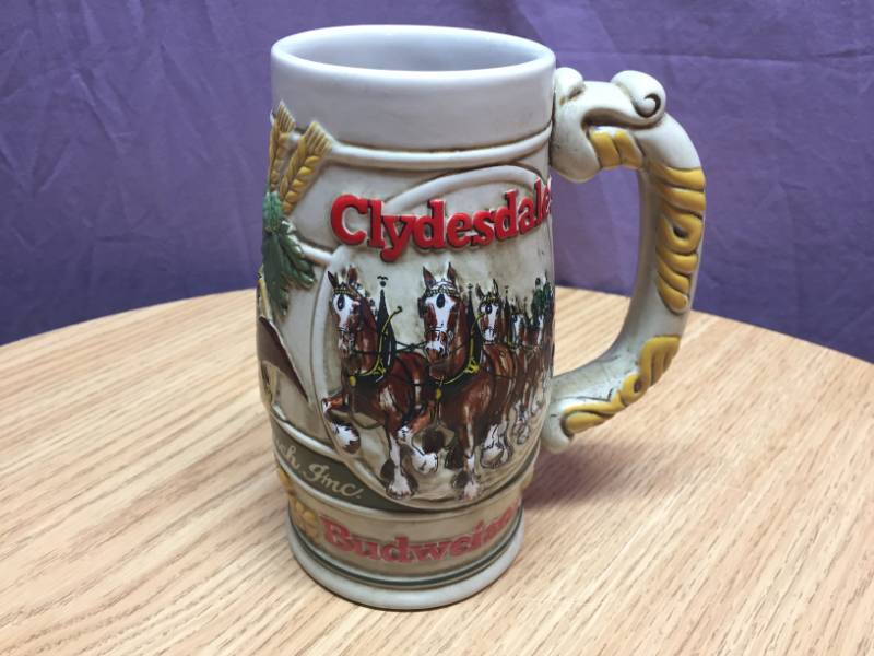 lot 34 image: 1983 Budweiser Holiday Stein