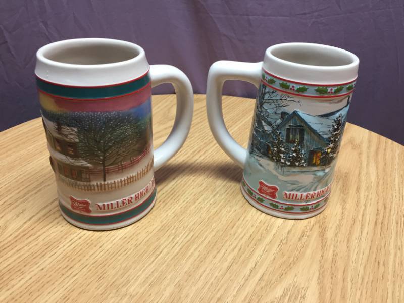 lot 51 image: 2 - Miller High Life Holiday Mugs