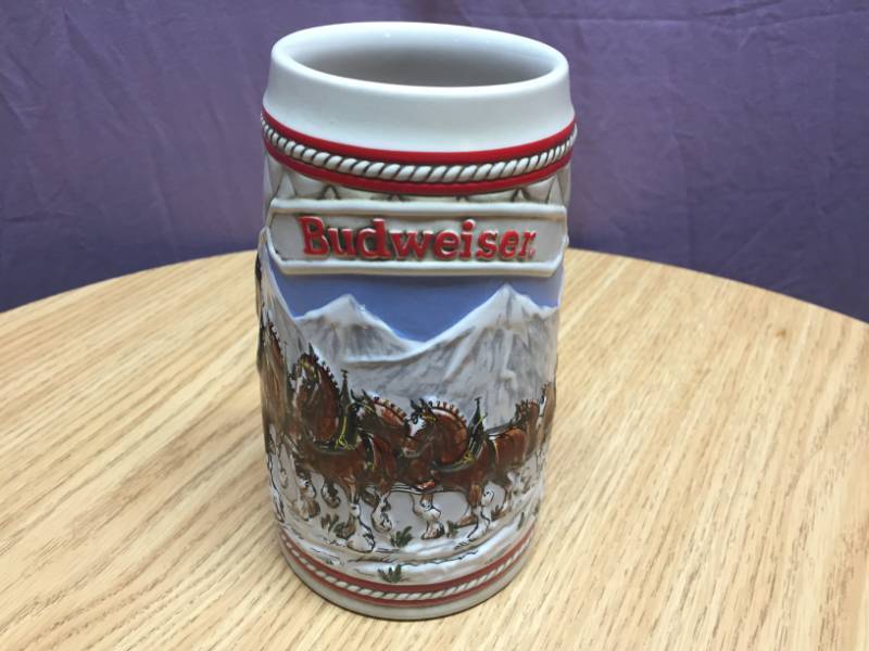 lot 55 image: 1985 Budweiser Holiday Stein A Series