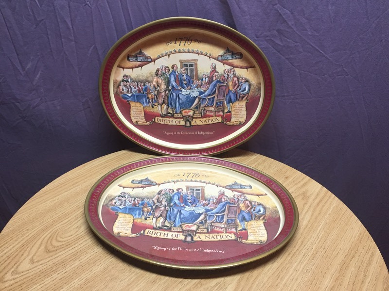 lot 69 image: 2 - Miller High Life Serving Trays