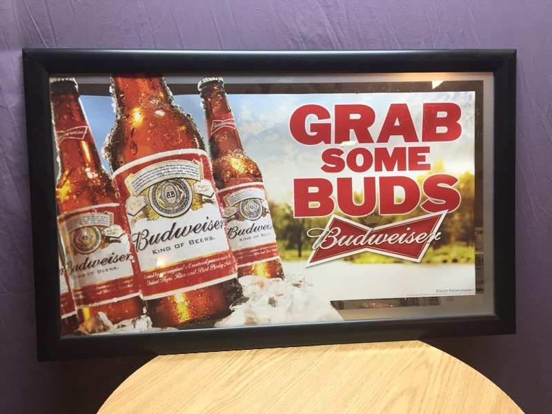 lot 71 image: Budweiser Sign