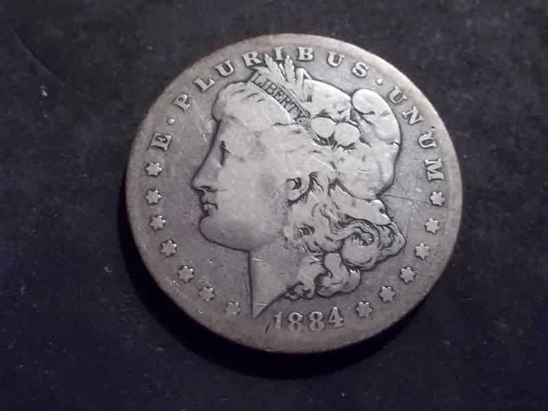 1884 S Morgan Silver Dollar
