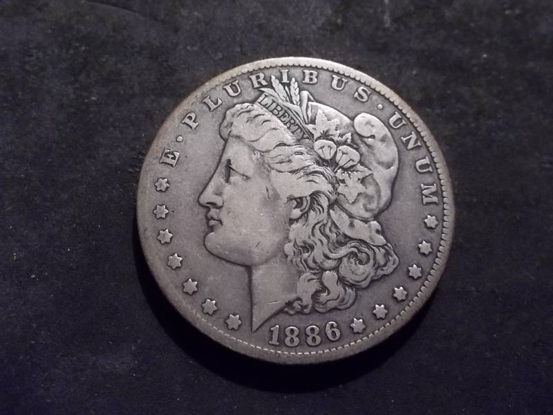 1886 O Morgan Silver Dollar
