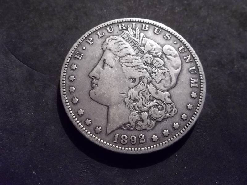 1892 O Morgan Silver Dollar