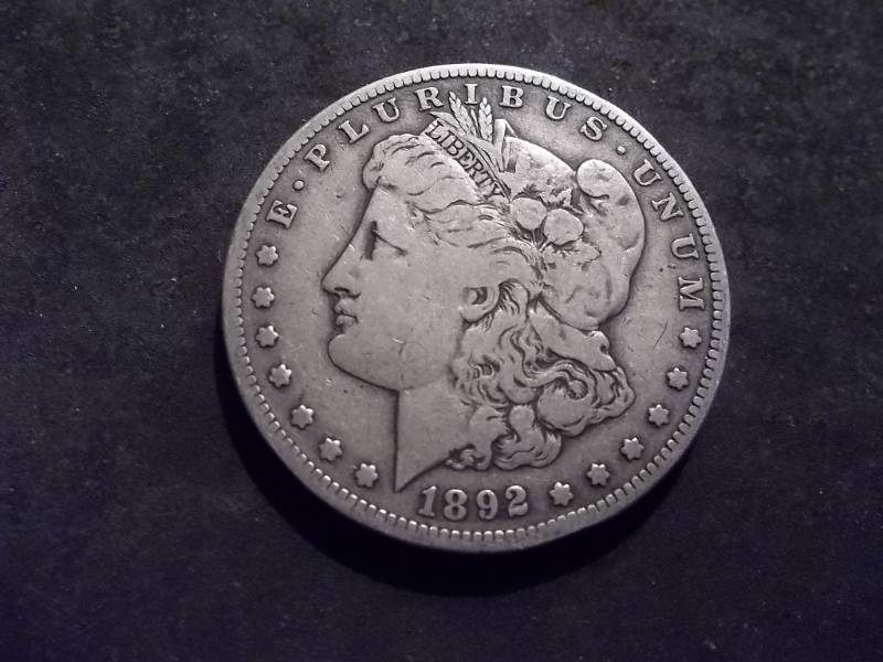 1892 S Morgan Silver Dollar