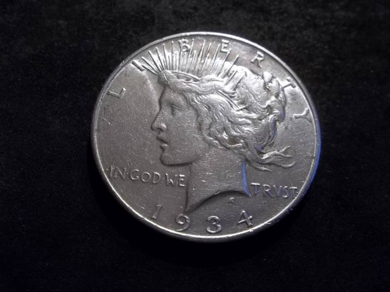 1934 D Silver Peace Dollar