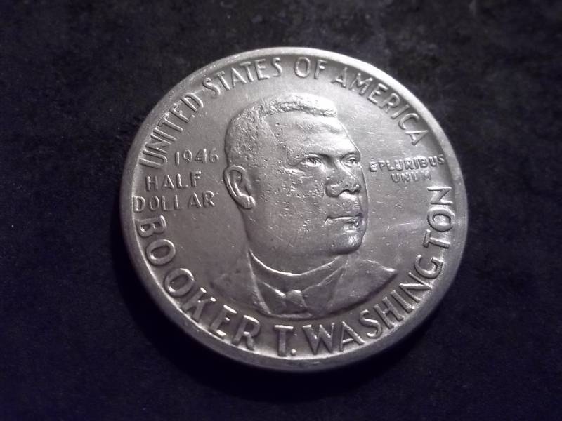 1946 Booker T. Washington Silver Half Dollar Commemorative