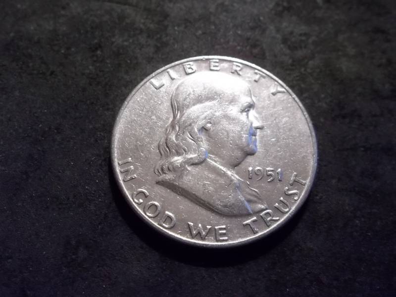 1951 D Franklin Half Dollar