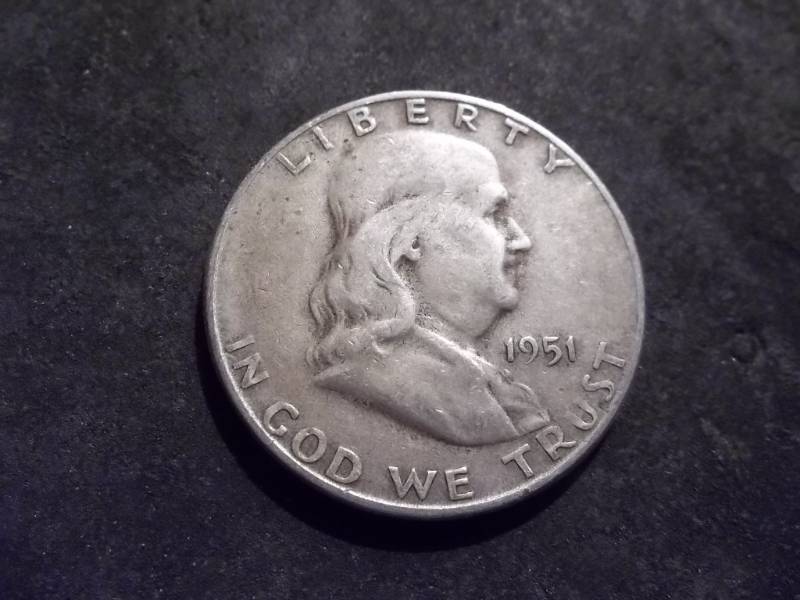 1951 S Franklin Half Dollar