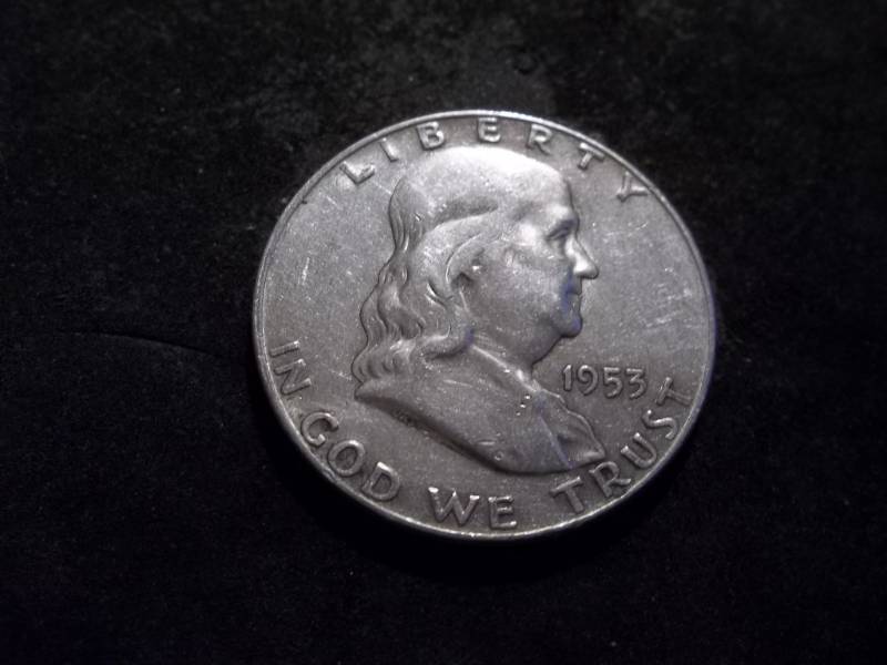 1953 D  Franklin Half Dollar