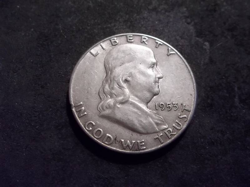 1953 S Franklin Half Dollar