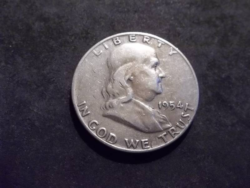 1954 D Franklin Half Dollar