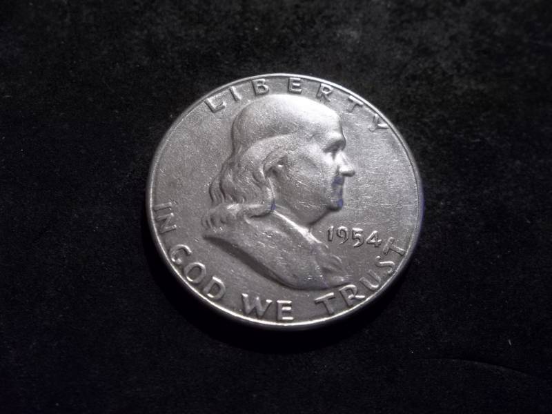 1954 S Franklin Half Dollar