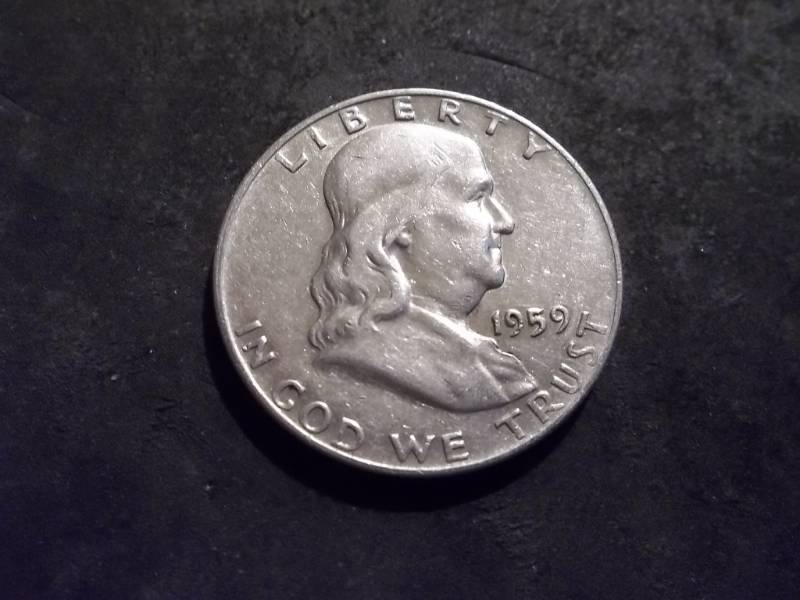 1959 D Franklin Half Dollar