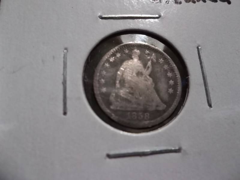 1858 Seated Liberty Half Dime