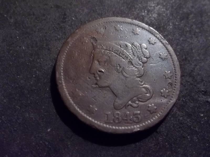 1843 Large Cent
