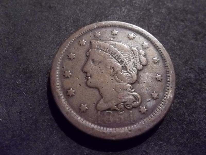 1854 Large Cent