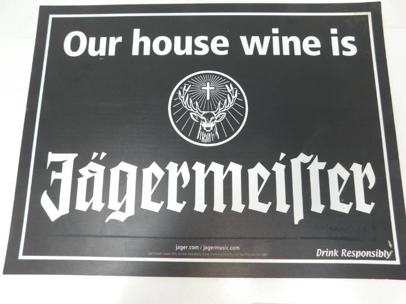 lot 6 image: Jagermeister Sign