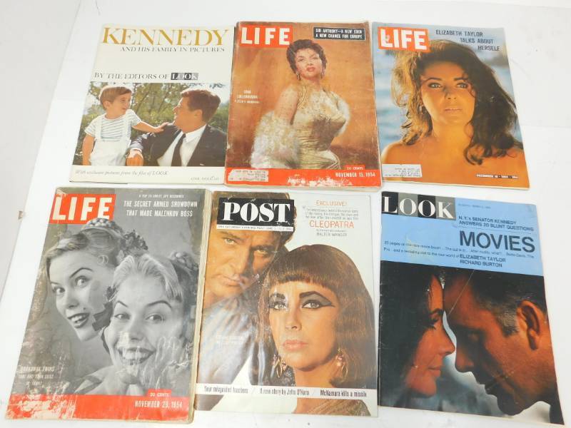 lot 26 image: Six Vintage Magazines