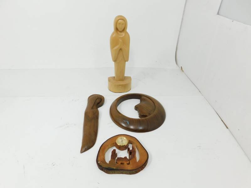 lot 53 image: Four Wooden Sculptures