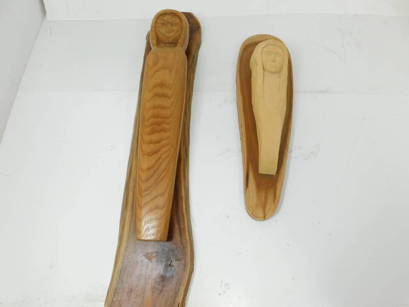 lot 55 image: Two Wooden Sculptures