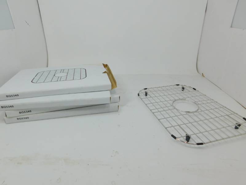 lot 79 image: Four Stainless Steel Sink Mats