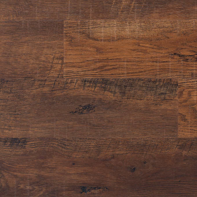 lot 52 image: Harmonics Toasted Cinnamon Oak Laminate Moisture Resistant Flooring, Retail $36.99