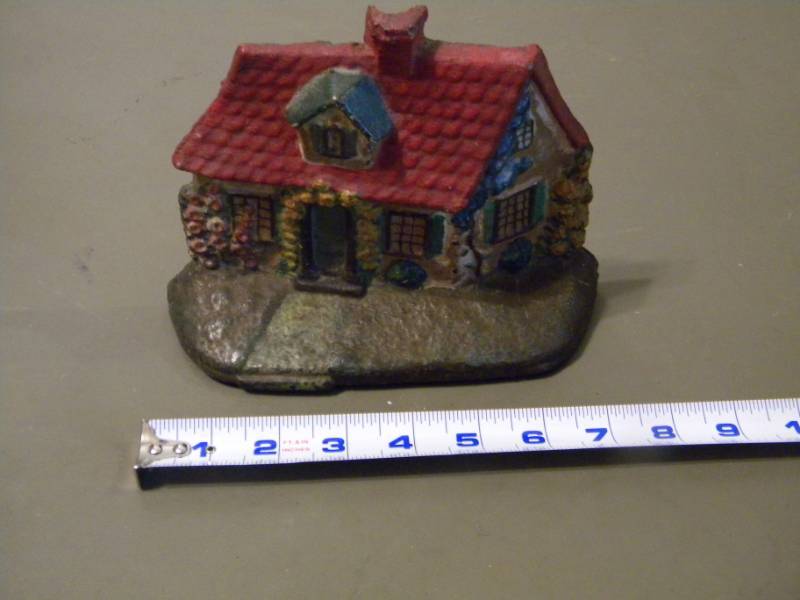 Vintage Cast Iron Cottage Door Stop