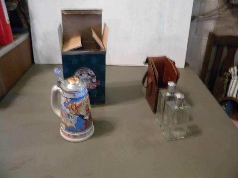 Anheuser-Busch Stein & Drinking Travel Kit