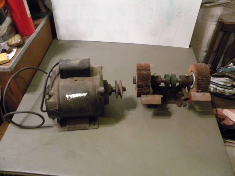 12 HP Electric Motor & Sanding Buffer